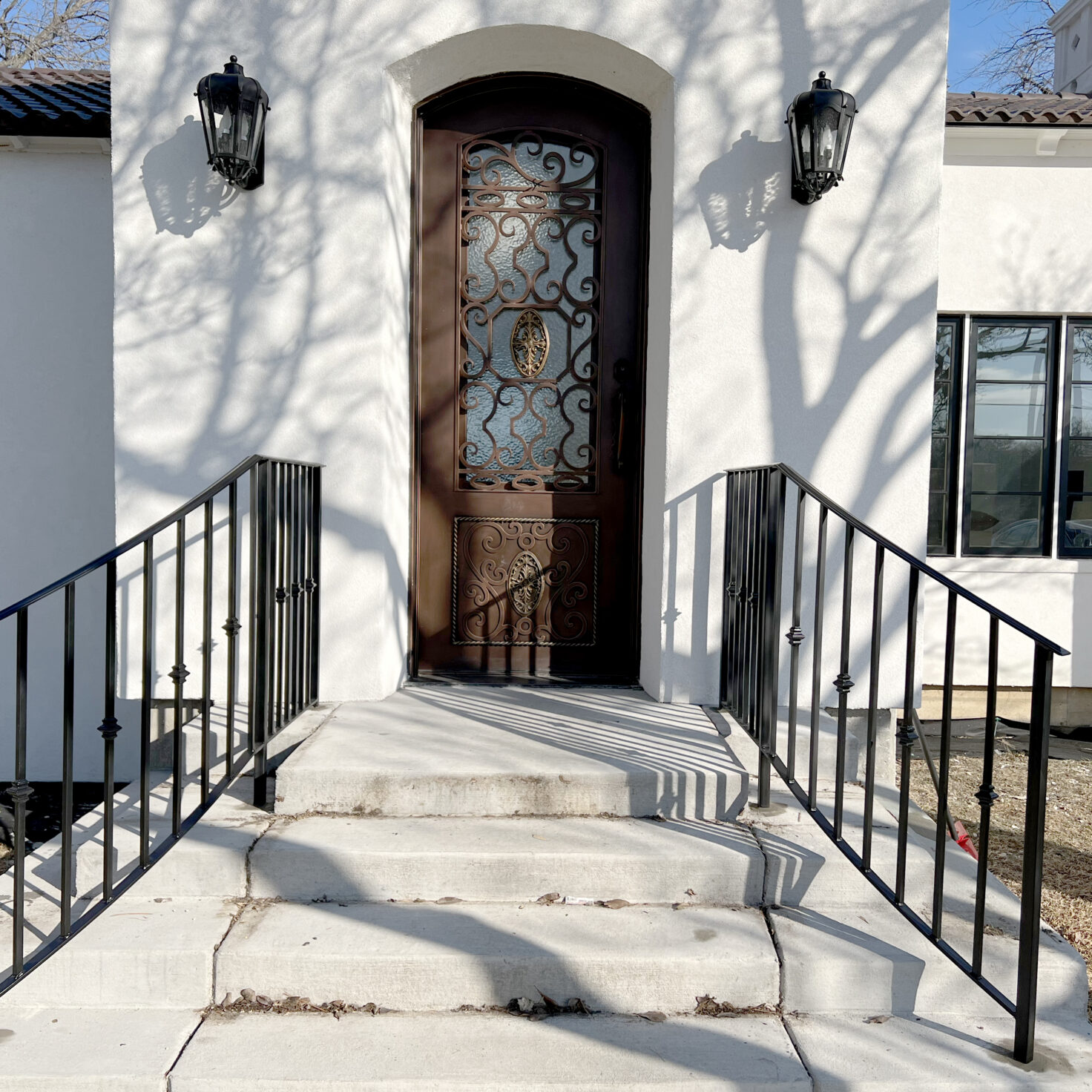 Exterior Custom Wrought Iron Railings For Your Home And Business Signature Metal Works 9494