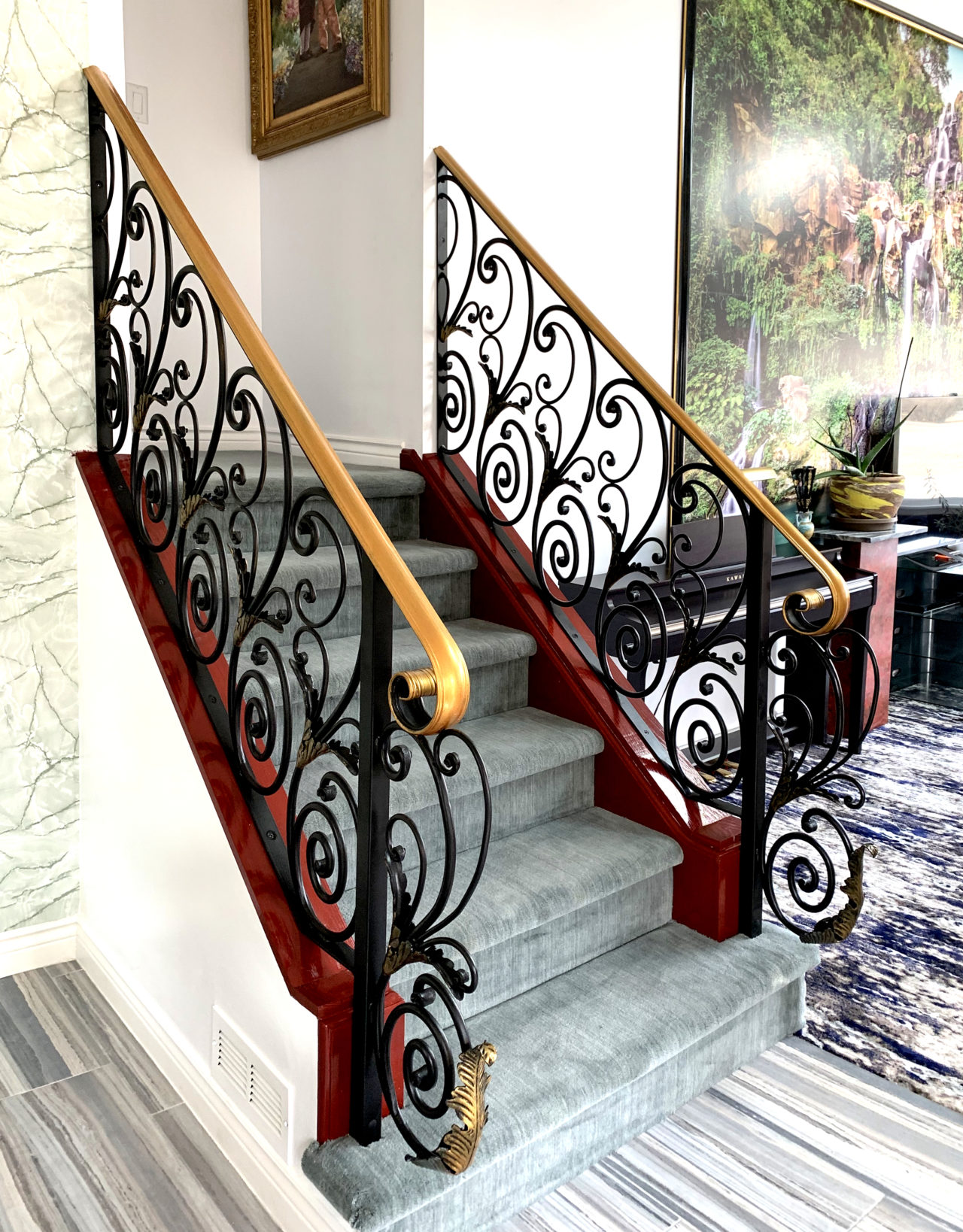 Add a custom staircase railing to your home remodeling project