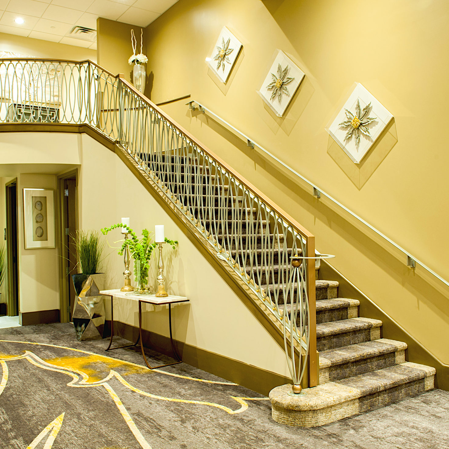 Custom Colred Century Railing Interior Custom wrought iron railings for your home & business ...