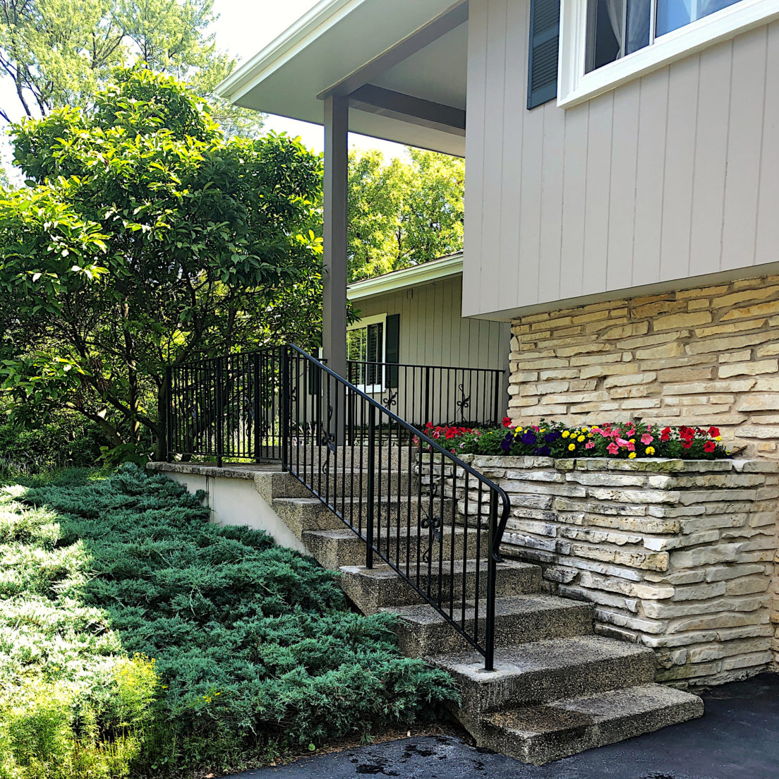 French Country Custom wrought iron railings for your home & business