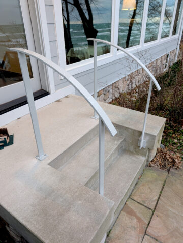 Modern Wrought Iron Handrail in New Buffalo, MI | Signature Metal Works