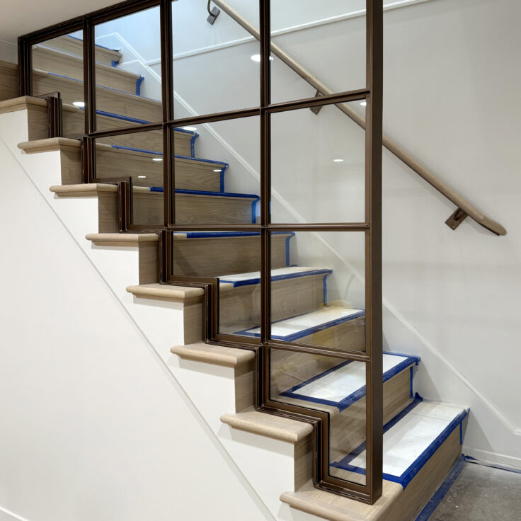 M30 - Stairs Glass Panel Barrington Hills