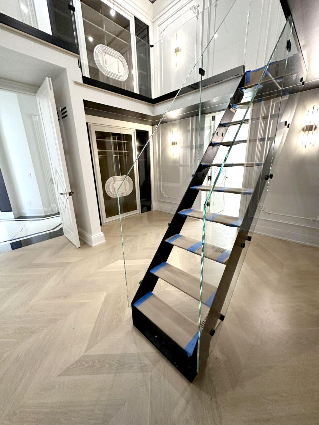 S29 - Custom Metal staircase in Naperville-1