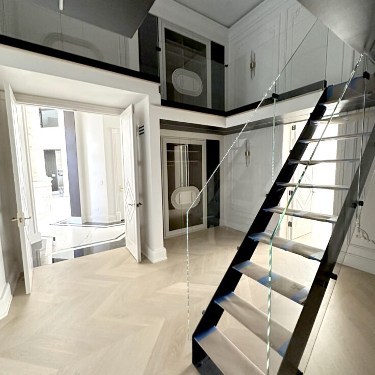 S29 - Custom Metal staircase in Naperville-3