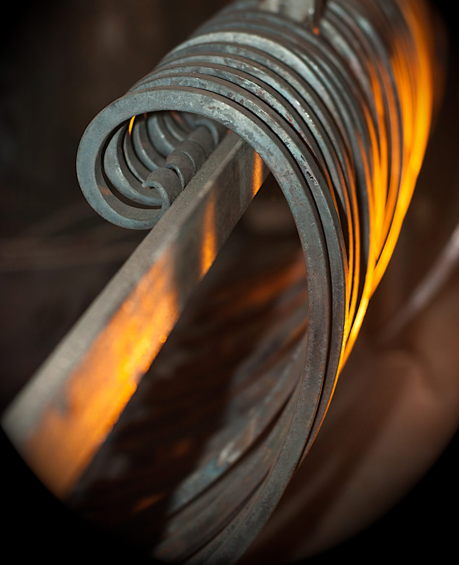 Wrought iron curl detail
