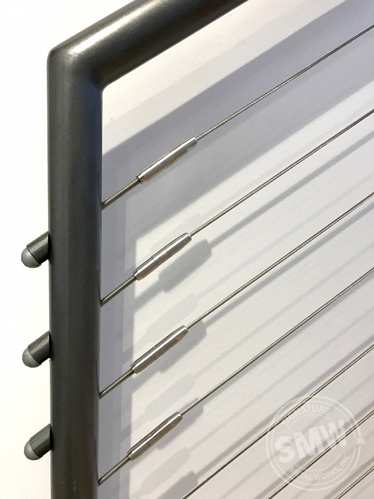 cable rail closeup tension