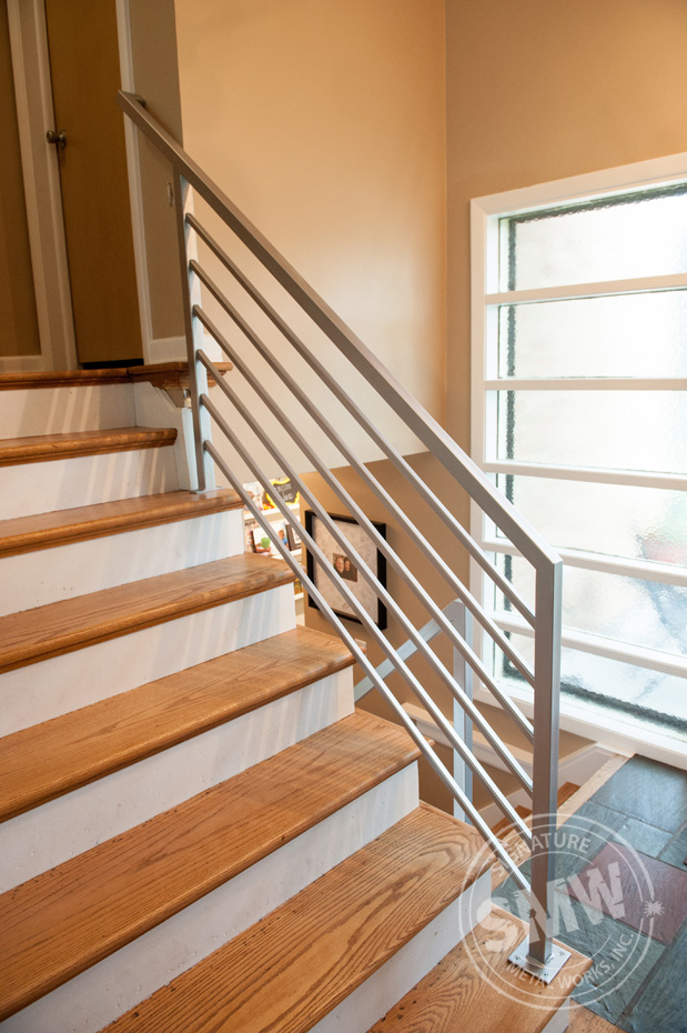 Looking For Custom Urban Modern Horizontal Bar Railing Signature Metal Works 8394