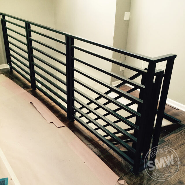 Modern Railing in Chicago for Open Stairs | Signature Metal Works