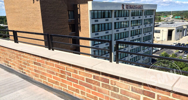 Renaissance Hotel Roof Patio Railing in Northbrook | Signature Metal Works