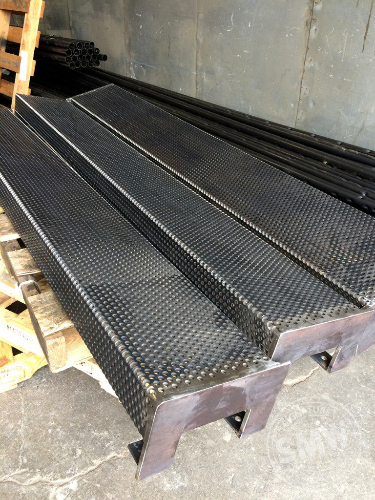 custom perforated metal steps