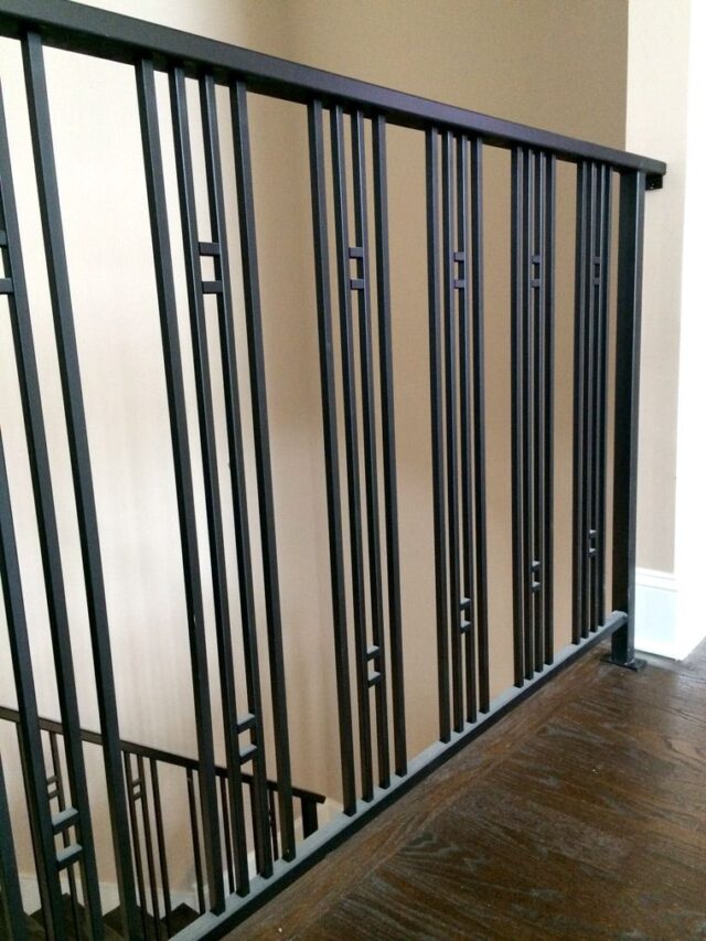 modern wrought iron railing