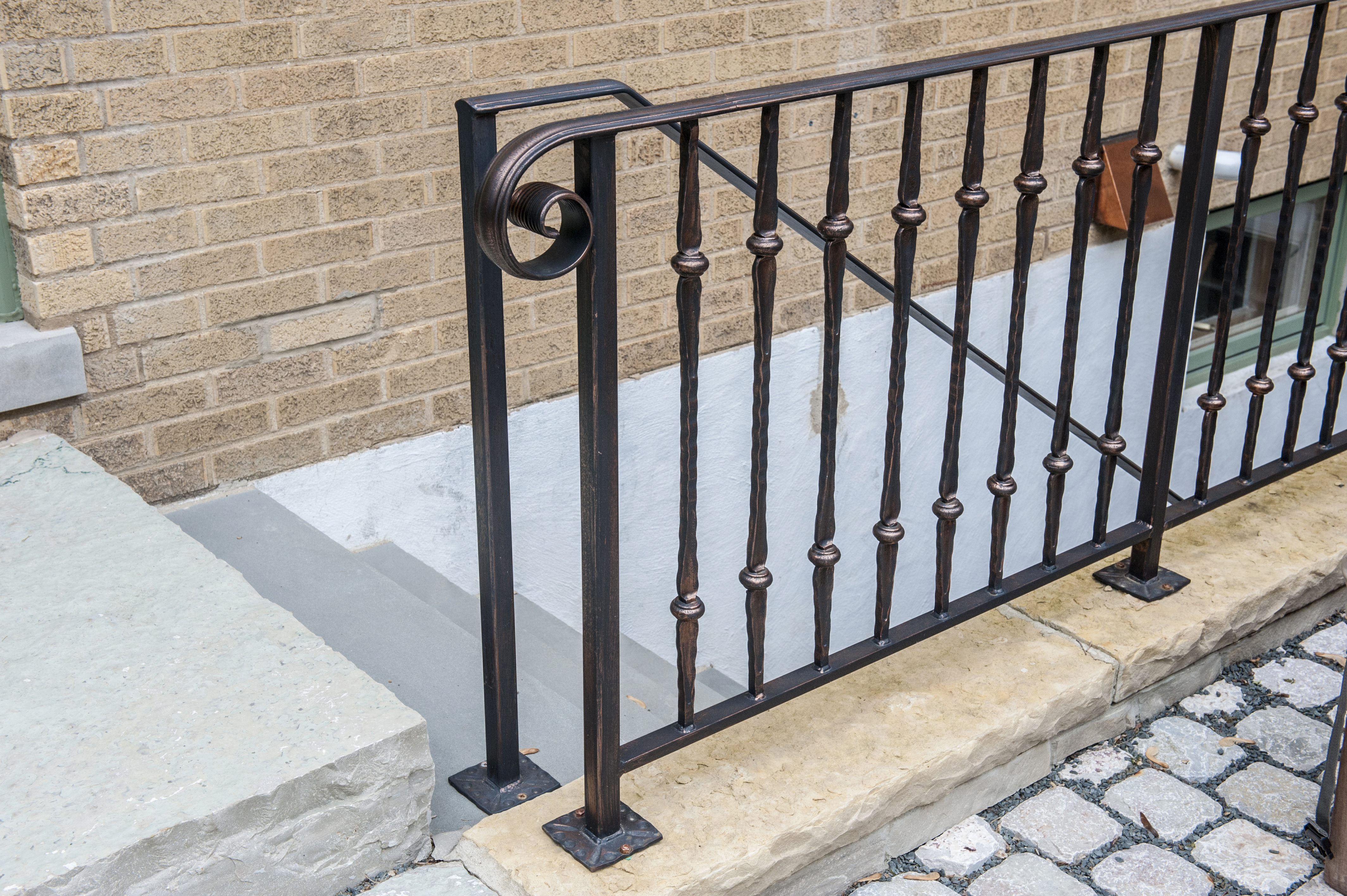 Custom Colred Century Railing Looking for custom Rustic residential collar railing? | Signature Metal ...