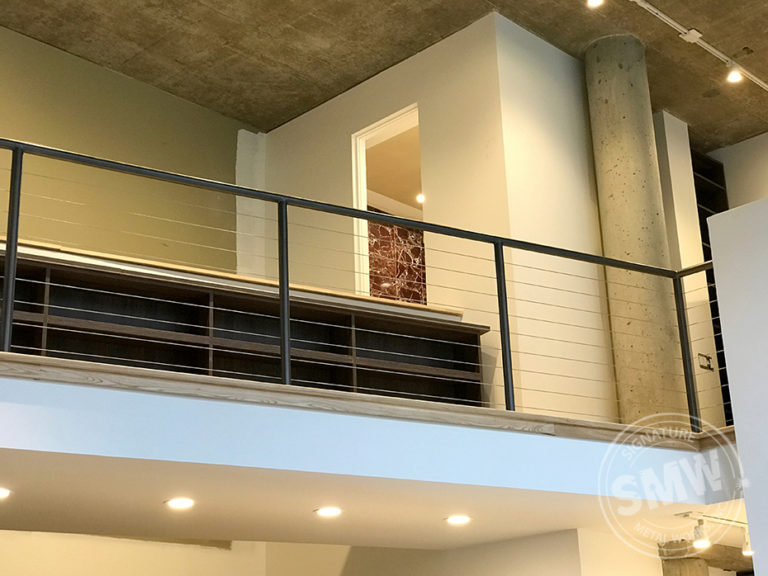 custom steel pipe graphite home railing
