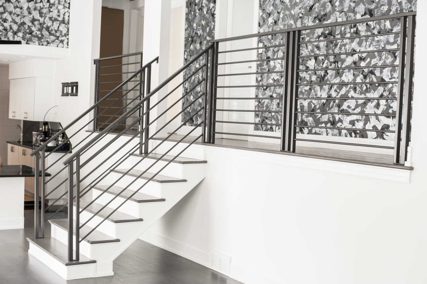 Looking for custom Urban Modern residential horizontal bar type railing? |  Signature Metal Works