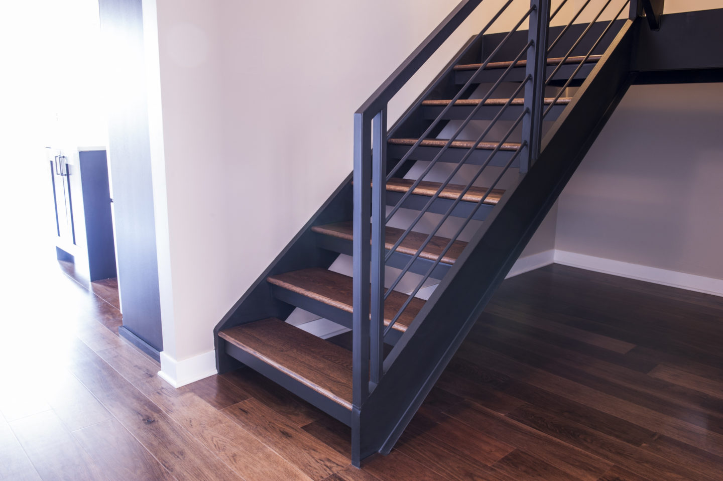 custom metal stair riser