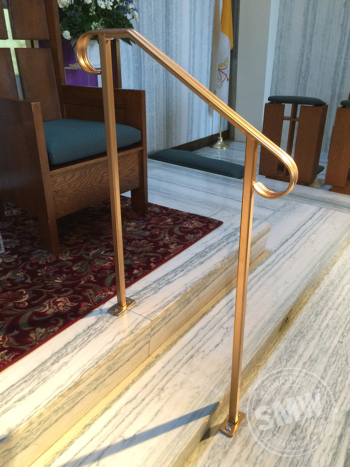 Handrails for Church in Northfield Signature Metal Works