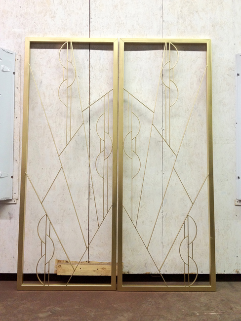 Custom ornate wrought iron interior doors | Signature Metal Works