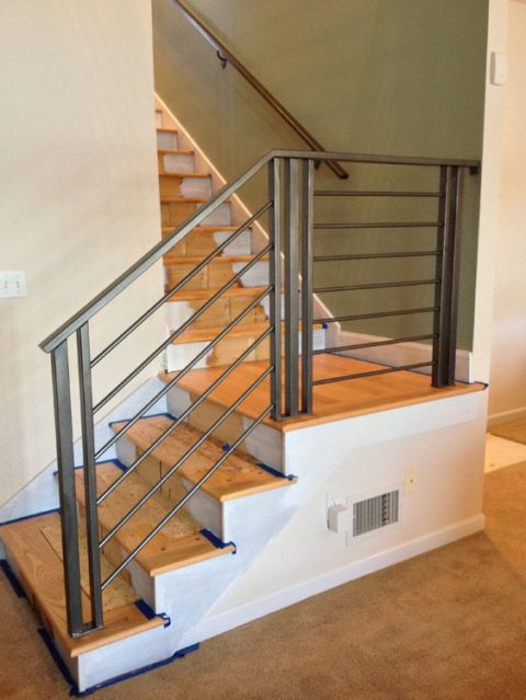 modern custom railing