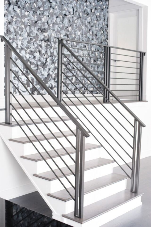 modern wrought iron railing