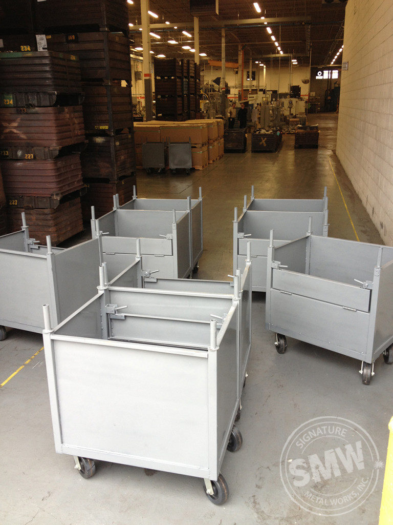 pre fabricated custom manufacturing bins