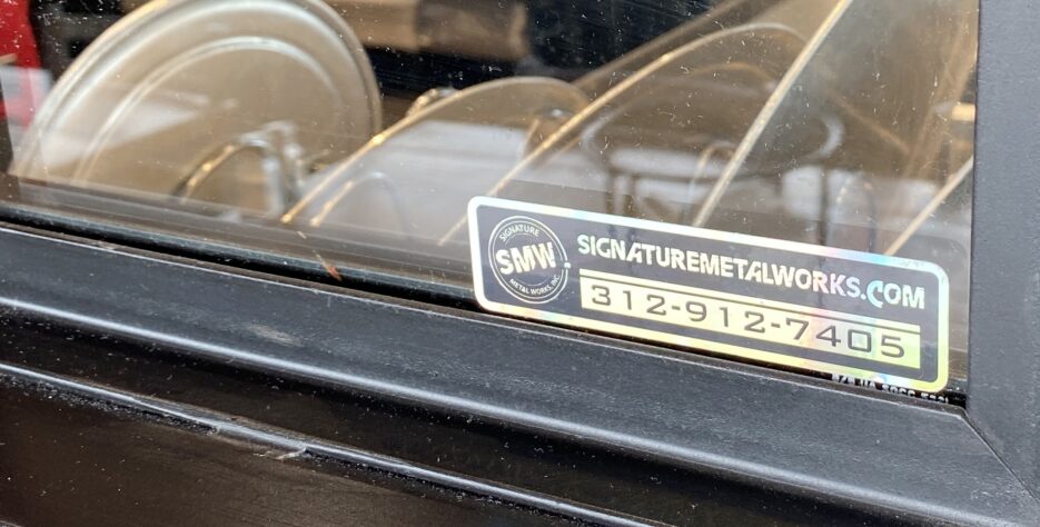 signature metal works plate