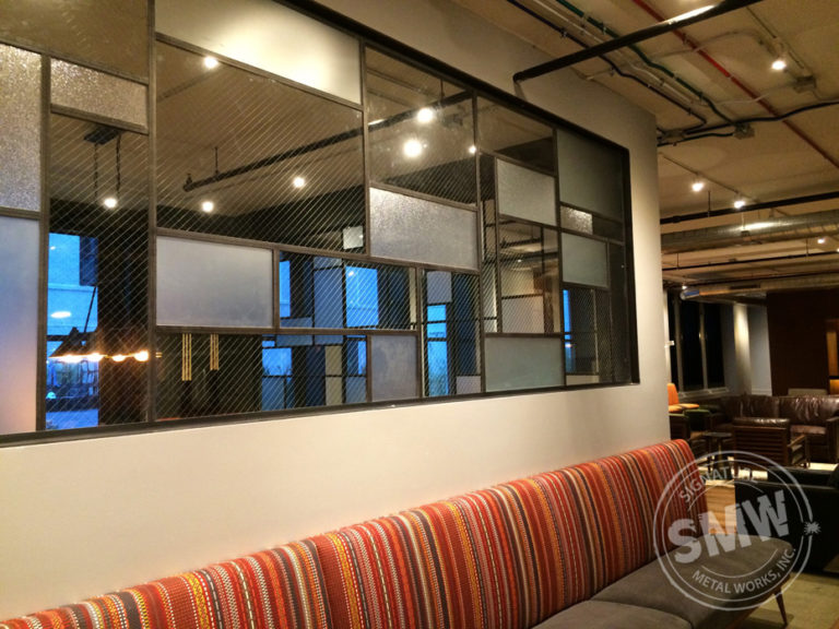 steel glass panels